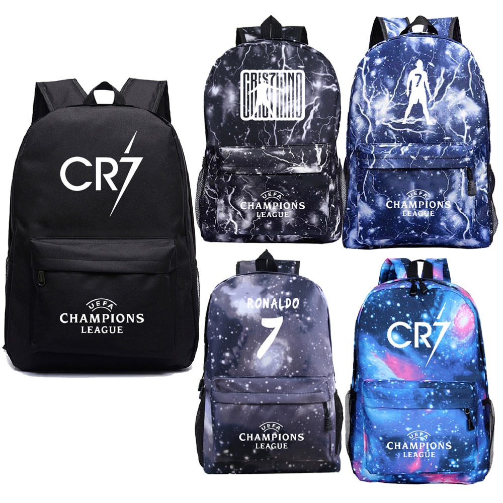 Football Ronaldo CR7 Backpack 3pcs/set School Bags For, 50% OFF