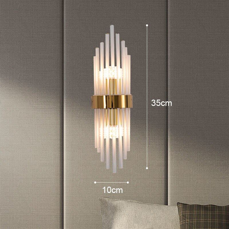 Ánh sáng sang trọng Đèn tường hiện đại LED vàng đèn tường chiếu sáng trong nhà treo tường gắn tường trang trí nội thất cho cầu thang đầu giường phòng ngủ phòng khách