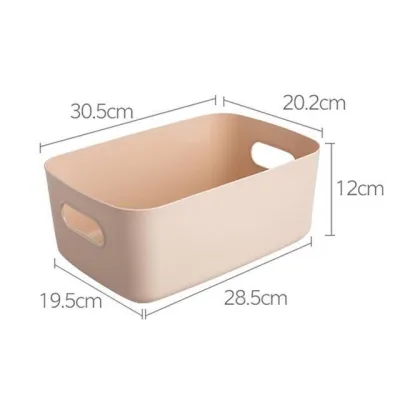 Desktop plastic box cosmetic storage box, kitchen storage box snack storage basket storage box (4)