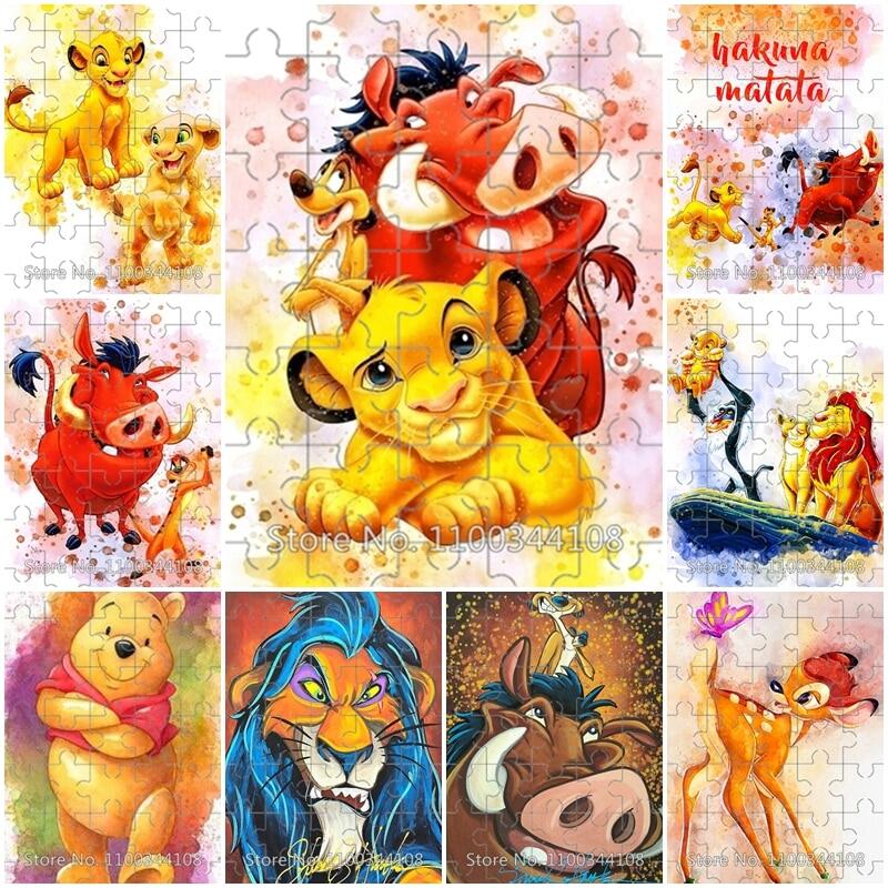 Disney 35 Pieces Jigsaw Puzzles The Lion King Simba Timon Pumbaa Puzzle