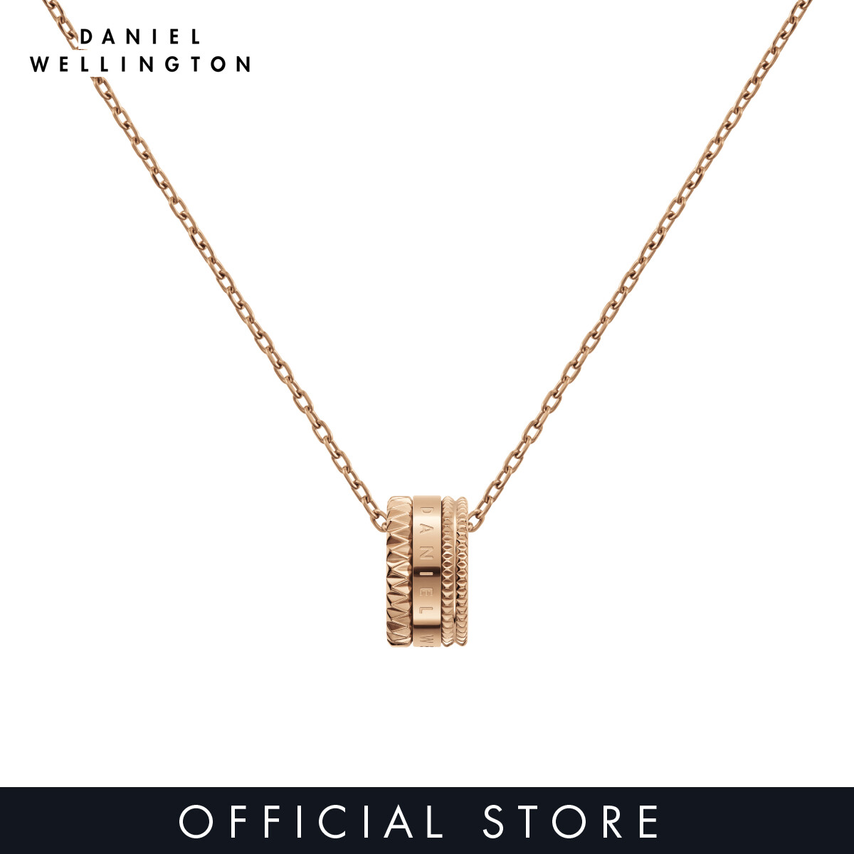 Daniel Wellington Elevation Necklace Rose Gold - Necklace for women and men - Jewelry collection - Unisex
