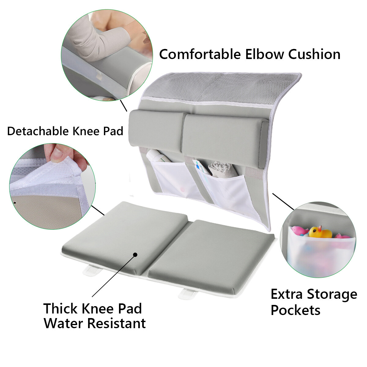 Generic 56cm Bath Kneeling Pad And Elbow For Knee & Arm Large Bathtub