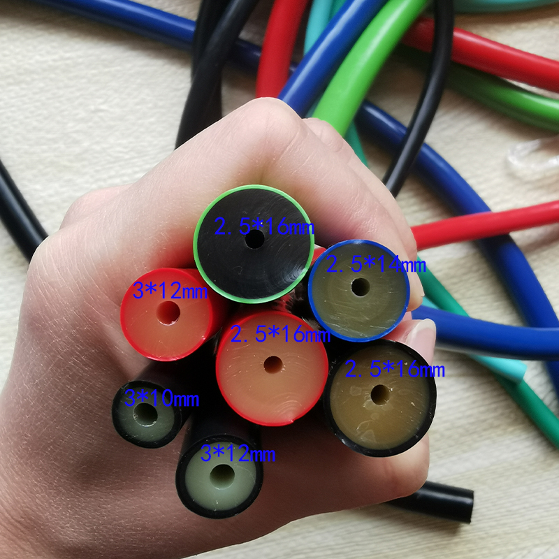 100Cm 2.5Mm * 16Mm/2.5Mm * 14Mm/3Mm * 14Mm/3Mm * 12Mm/3Mm * 10Mm Ống Cao Su Latex Bảo Vệ Khỏi Tia UV Ống Cao Su Spearfishing