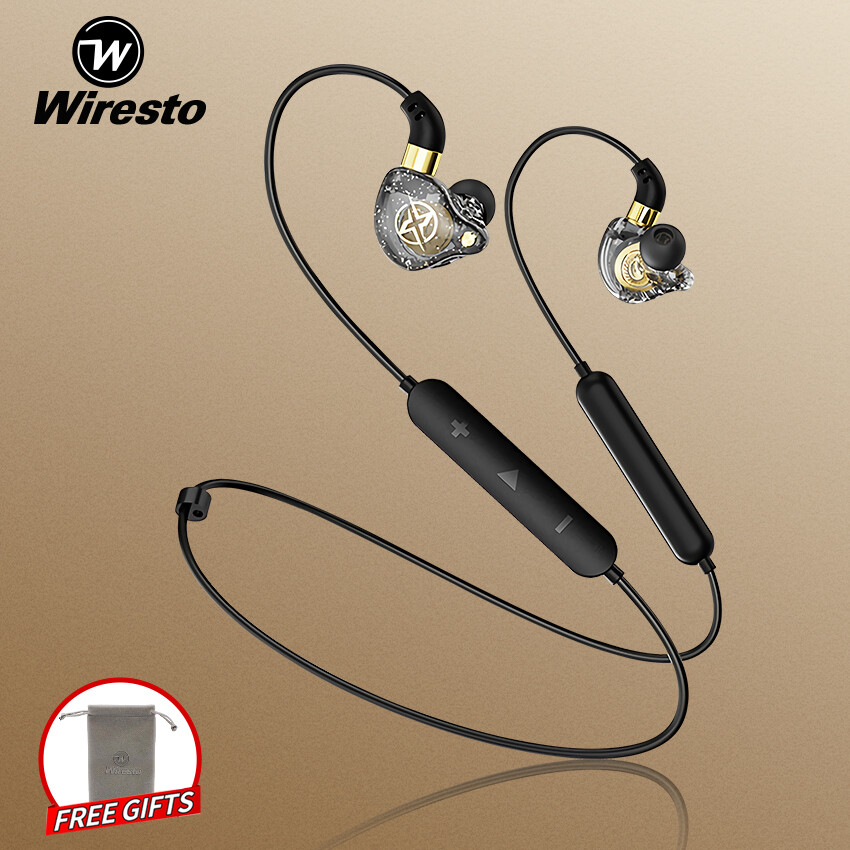 Wiresto Tai Nghe Nhét Tai Bluetooth 5.0 Tai Nghe Nhét Tai Không Dây Tai Nghe Âm Trầm Nặng Tai Nghe Cách Âm Tai Nghe Loa Siêu Trầm Chất Lượng Âm Thanh HIFI Khử Tiếng Ồn Tai Nghe Micro HD Kèm Túi Đựng Miễn Phí
