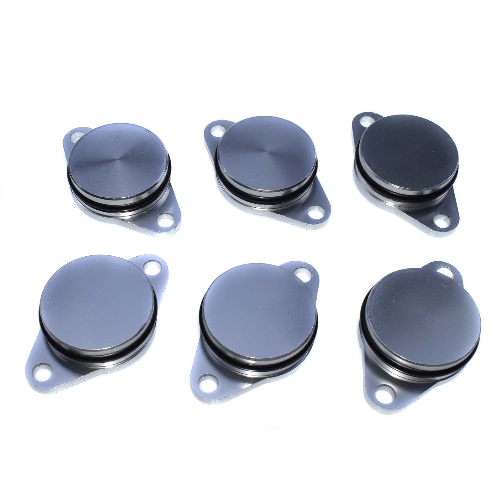6 Pcs 32mm Aluminium Swirl Flaps For BMW E46 E60 E90 E91 11612246945