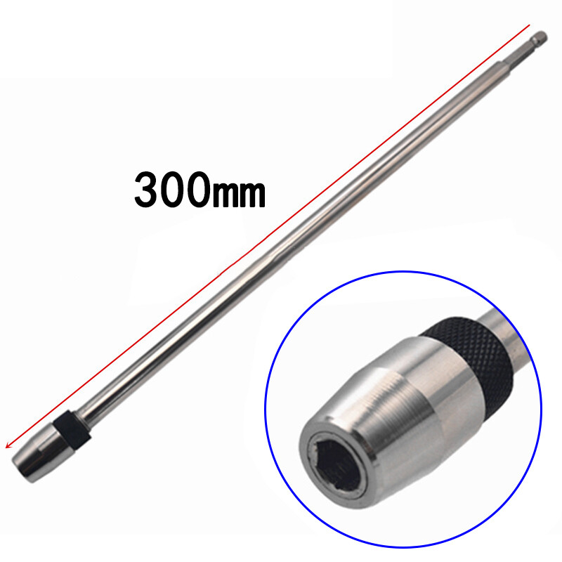 300 MM Đầu Giữ Mũi Khoan Phát Hành Nhanh Mũi Khoan Tuốc Nơ Vít Bit Khung Hình Lục Giác Thanh Miếng Nối Dài Cán