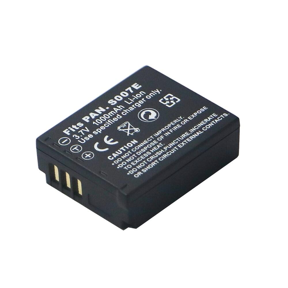 Pin 3.7v 1000mah cga-s007 cga cgr s007e s007 s007a bcd10 cho panasonic dmc tz1 tz2 tz3 tz4 tz5 tz50 tz15