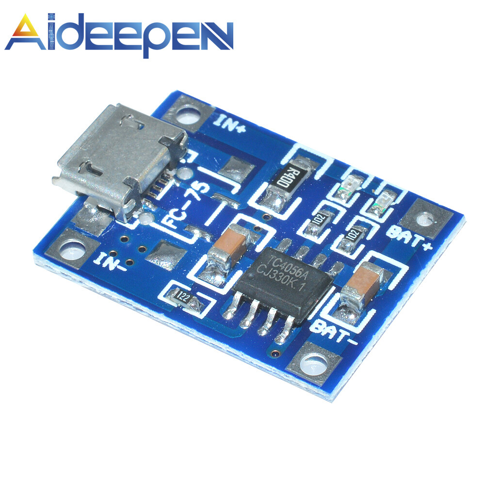 Ban Đầu Aideepen 5/10PCS TP4056 5V 1A Mini/Micro USB 18650 Lithium Pin Sạc Board Module Mới