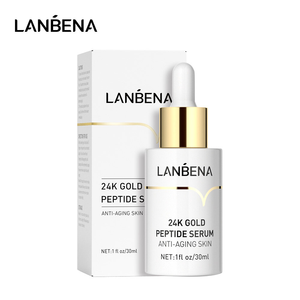 LANBENA Serum Peptide Vàng 24K, Da Chống Lão Hóa Làm Săn Chắc Trẻ Hóa Làm Mới Và Không Nhờn 30Ml