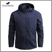 Fuguiniao 2021 Mens Spring Outdoor Waterproof Jackets Coats Outwear Windbreaker Windproof Autumn Jacket Camping Hiking Clothing Plus