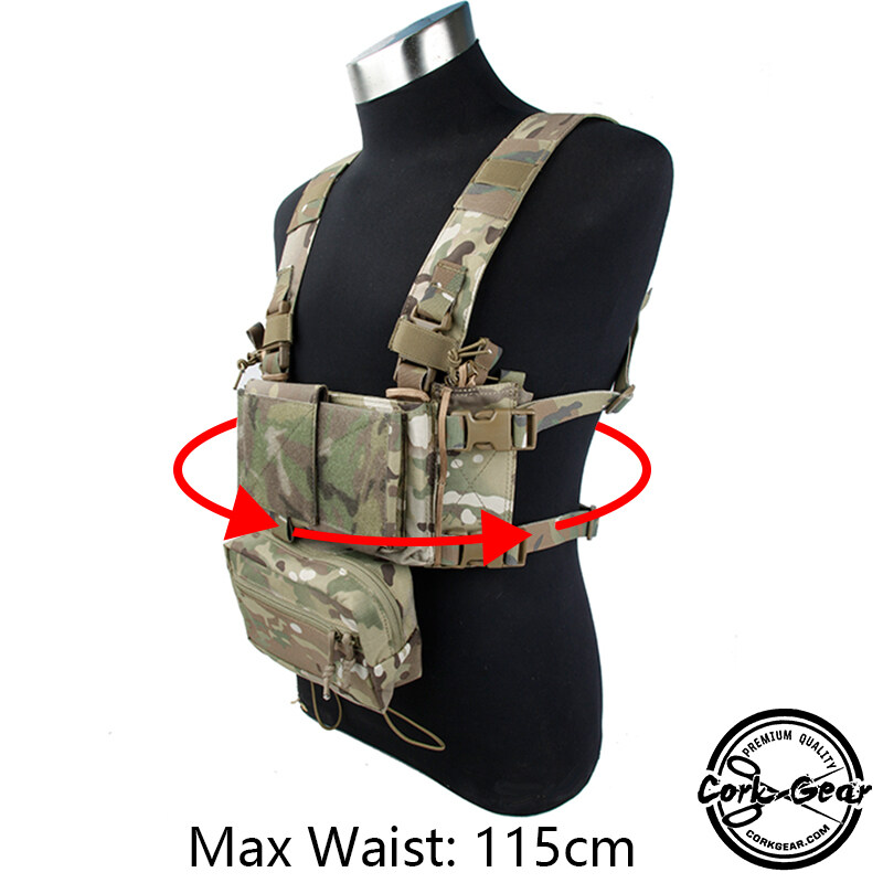 TMC Cork Gear Tactical MK4 Chest Rig Modular Tactical Vest w/ Mag Pouch