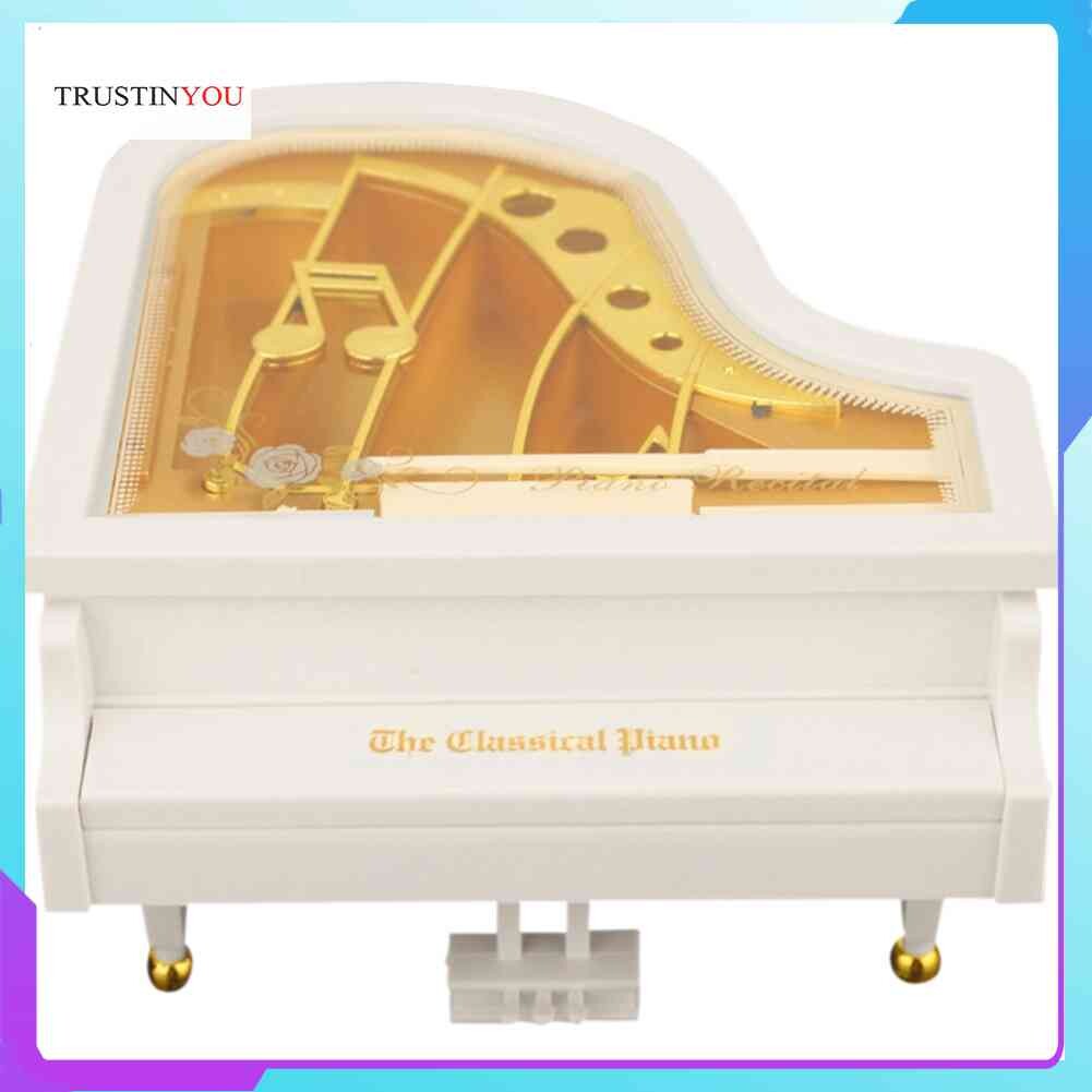 Creative Mini Piano Model Music Box Metal Musical Case Wedding Gift