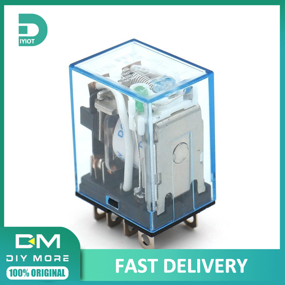 Gốc diymore dc 12v nhỏ relay omron ly2nj dc 10a 8 pin coil dpdt
