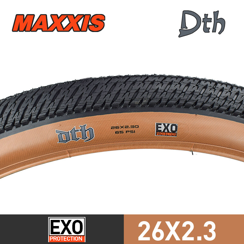 Maxxis Dth 26 R Etroสีเบจจักรยานยาง26*2.15/2.3 Mtbจักรยานขับขี่บนถนนยางคงที่เกียร์เบาขี่จักรยานDthพับ/ไม่มีพับยาง