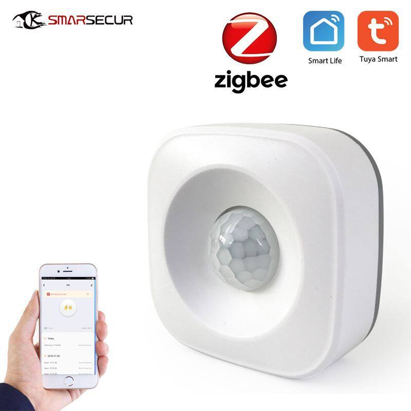Tuya máy dò hồng ngoại zigbee thông minh cảm biến hồng ngoại góc rộng máy dò cơ thể người hồng ngoại liên kết thông minh