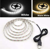 USB Power LED Strip Light 5m White Warm White