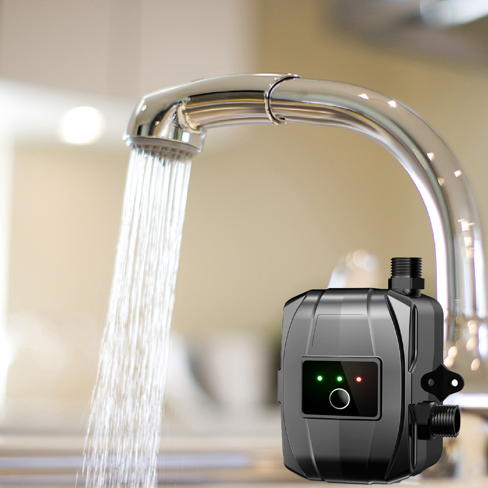 Máy bơm tăng áp gia dụng máy bơm nước mini tự động cho máy nước nóng gia đình phòng tắm vòi sen 150w