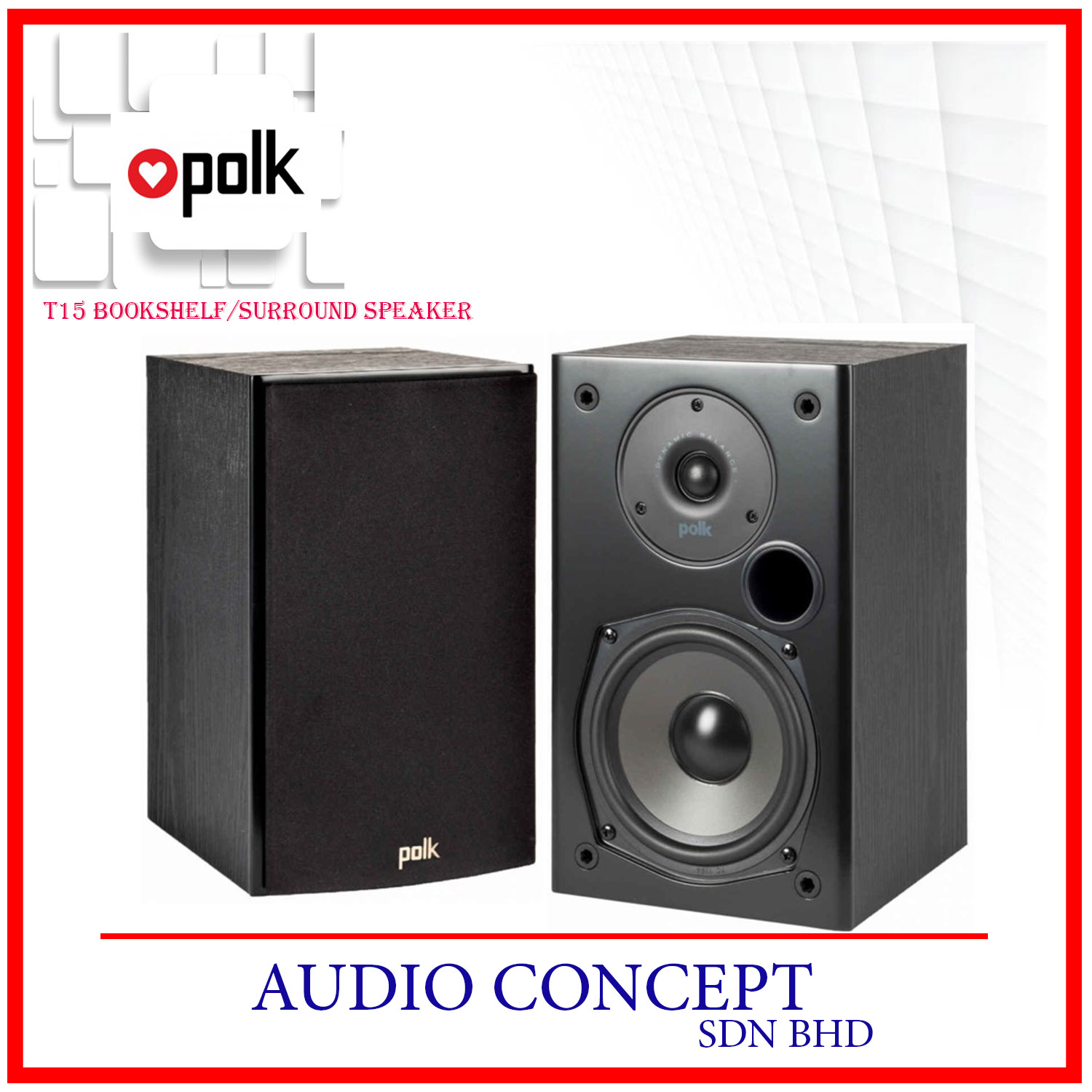 Polk Audio T15 Bookshelf/ Surround 