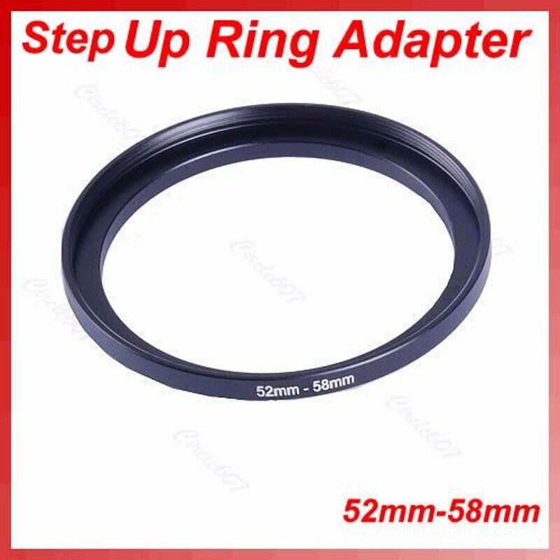 【Big-Sales】 52-58 52 Vòng ống kính Bộ chuyển đổi 52mm-58mm qx2b bước lọc kim loại mm bước lên 58 đến ống kính