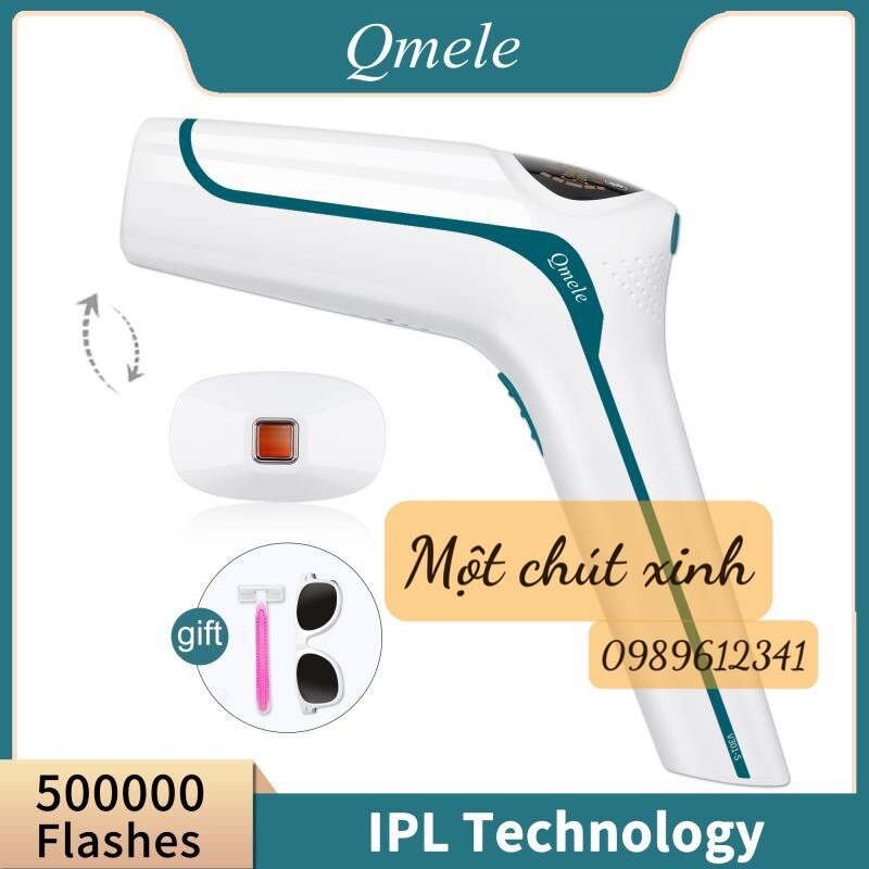 Máy Qmele Lạnh Sọc Xanh Triệt Lông Vĩnh Viễn 500000 Xung Công Nghê Ipl Đồng Bộ Triệt Và Làm Lạnh