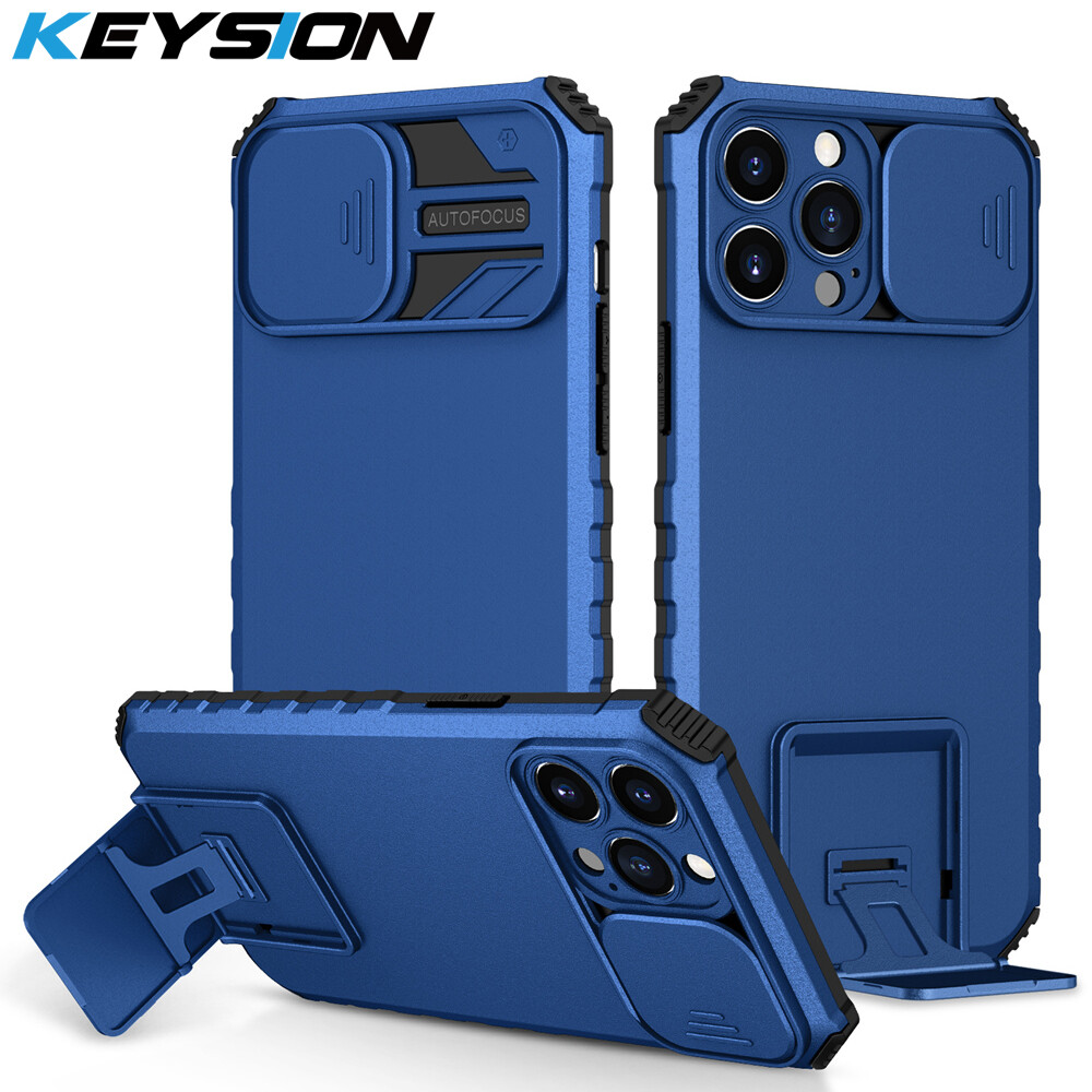 Keysion ốp chống sốc cho iphone 13 pro max ốp lưng điện thoại giá đỡ trực tiếp bảo vệ máy ảnh kéo đẩy cho iphone 12 11 pro max