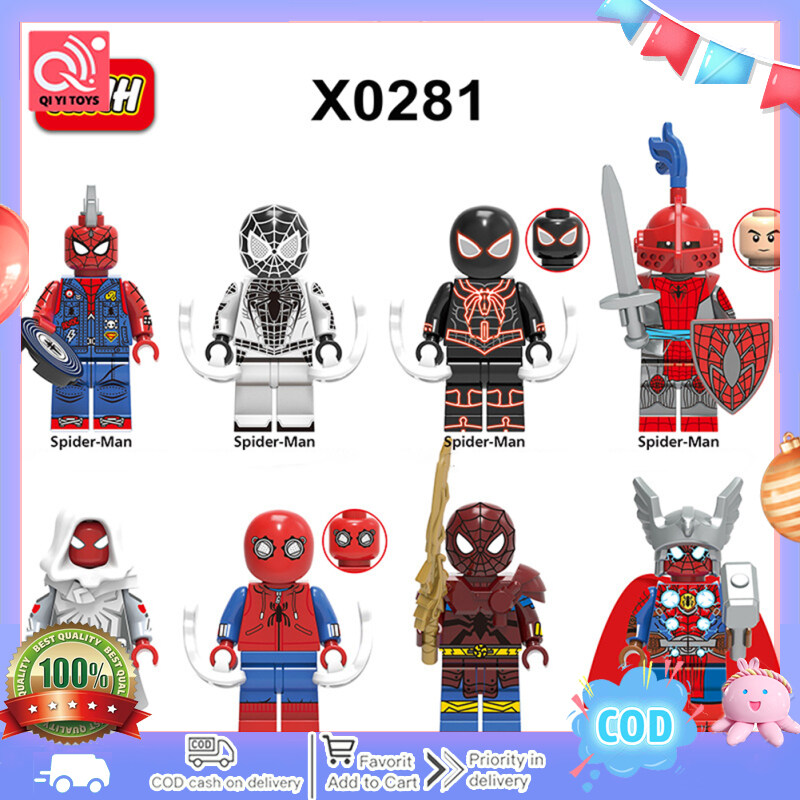 1 Day Send 2023New X0281 Spider Man Building Blocks Assembling Modular