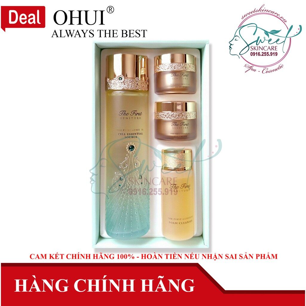 Bộ “Nước thần” Ohui The First Geniture Cell Essential Source 4SP Bản đặc biệt O Hui