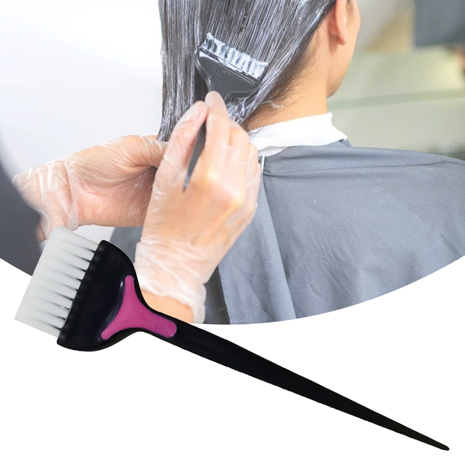 Ready】Hair Dye Brush Eco-friendly Anti-deform Plastic Hair Tint Colorant  Comb for Barbers Shop | Lazada Singapore