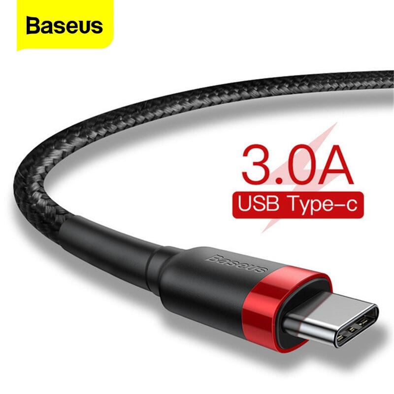 Cáp Baseus 05m / 1m / 2m / 3m dành cho Samsung S20 Quick Charge 3.0 Cáp USB C Sạc nhanh cho Huawei P