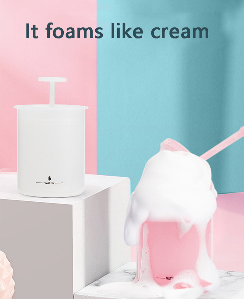 Face Wash Foaming Device Travel Portable Manual Face Wash Foaming Bottle Bubble Bubbling Foaming Cup
