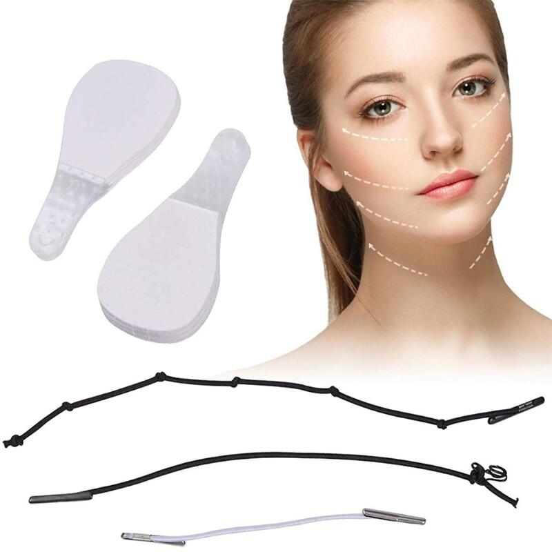 40Pcs Instant Invisible Face Stickers Neck Eye Double Chin Lift V Shape