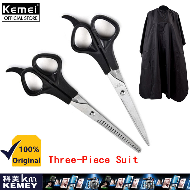 KEMEI 3 Bộ Kéo Cắt Tóc Bằng Thép Không Gỉ, Kéo Cắt Tóc Sắc Chuyên Nghiệp, Bộ Kéo Tỉa Tóc Cho Trẻ Em Nam Nữ