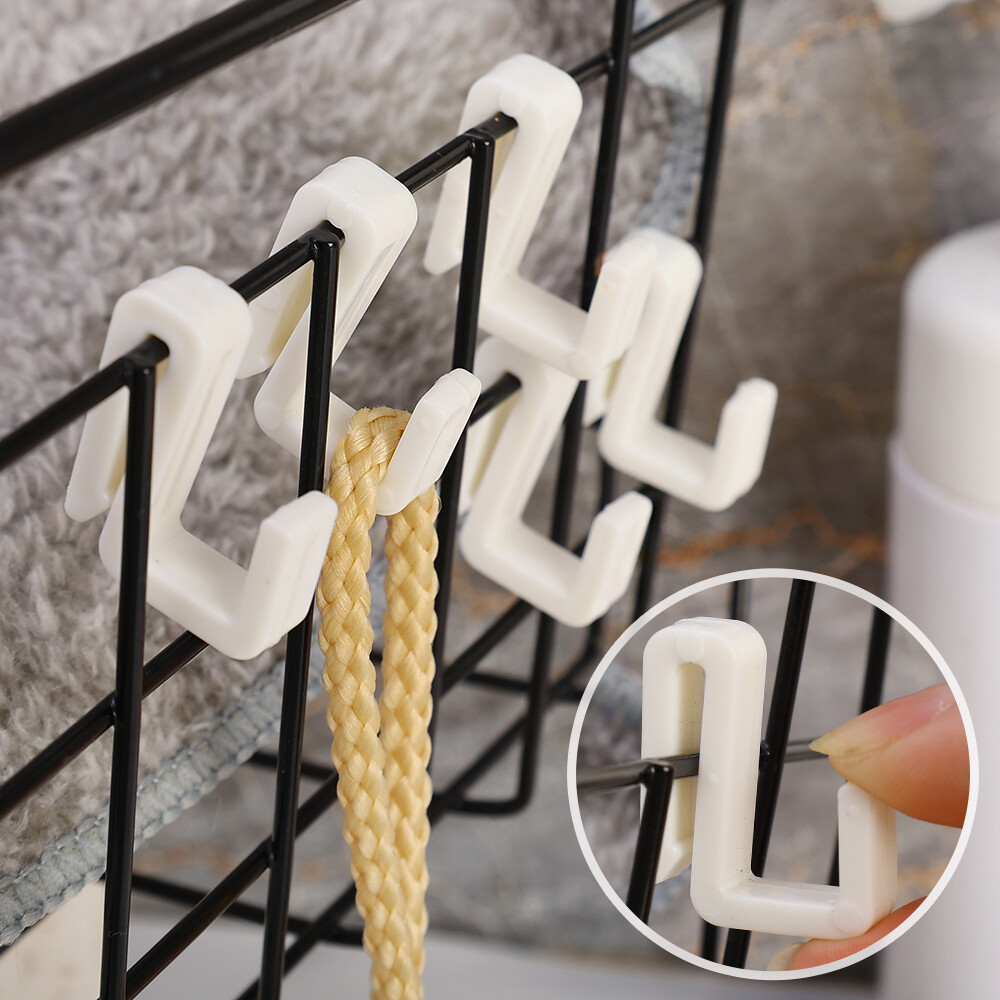 1/5/10 cái móc giẻ móc nhựa mini hình chữ s cho phòng tắm nhà bếp gia dụng