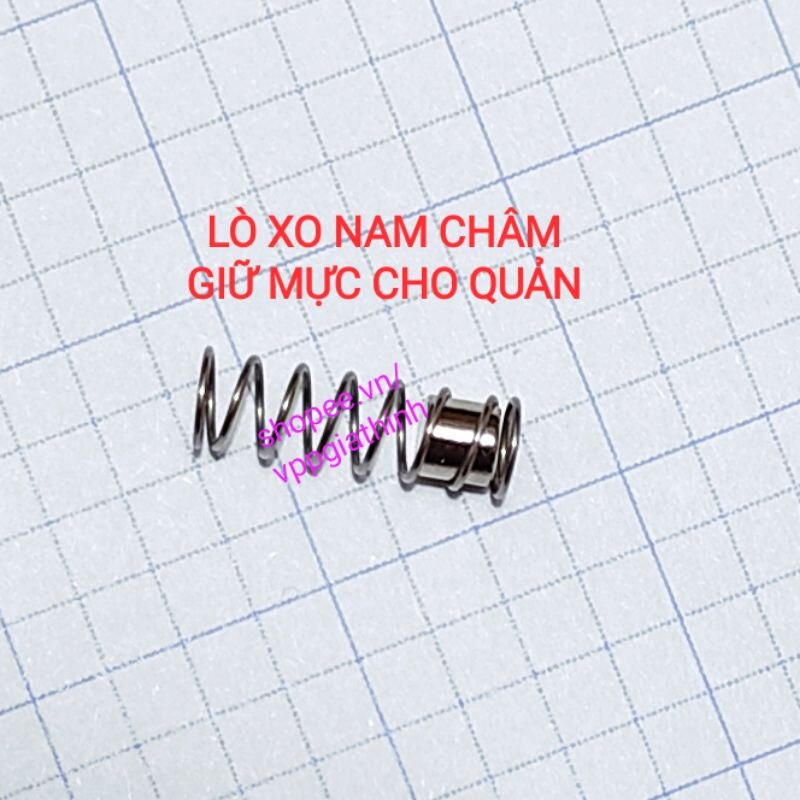 Lò xo nam châm giữ mực cho quản chấm mực