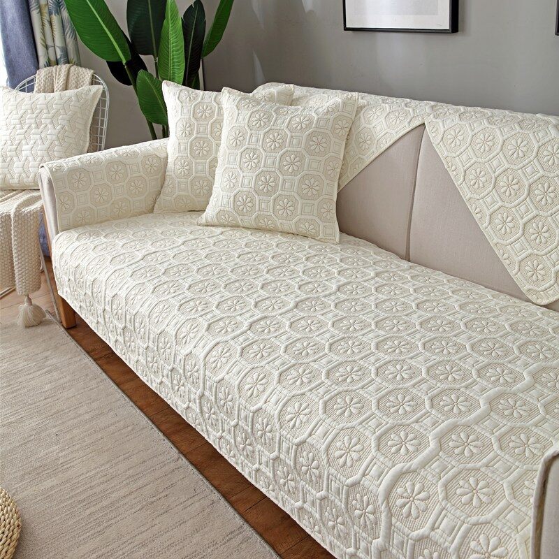Desert Weave Quilted Sofa Cover NCU0NXD1456