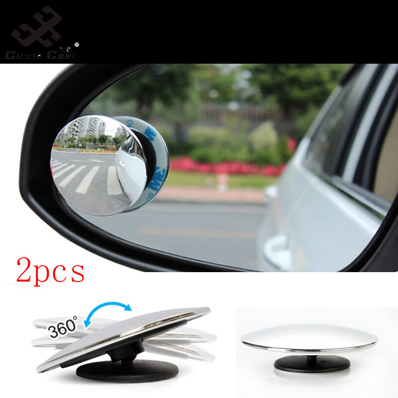 Circle Cool 2 PCS Blind Spot Mirror Round HD Convex Rear View Mirror