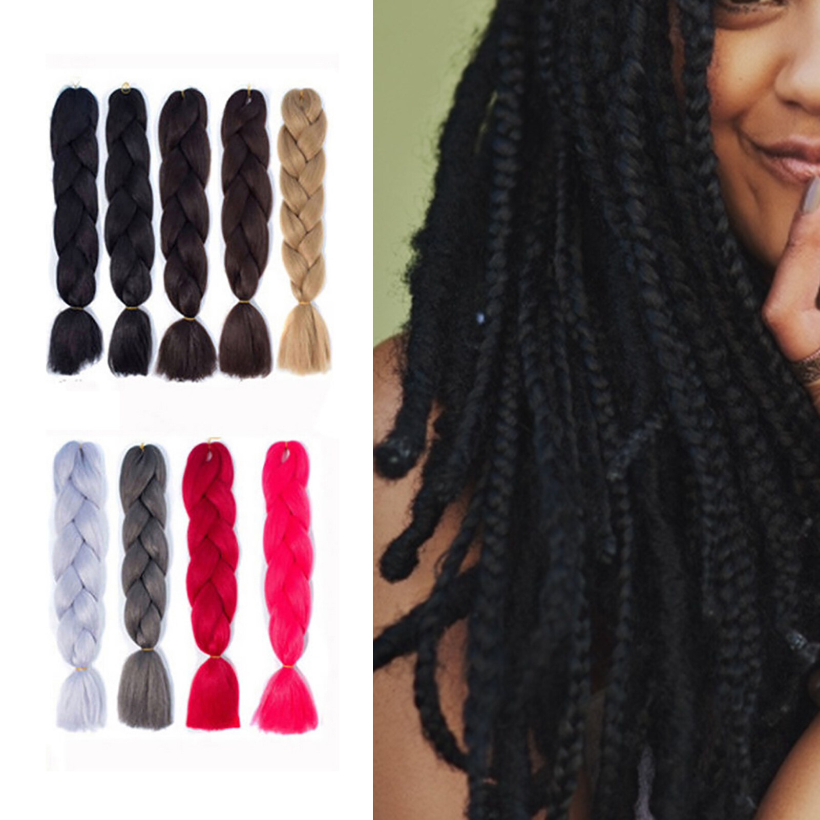 Tóc Giả Miss Cherry Dreadlock Tóc Giả Bện Xoắn Tinh Tế Sợi Tổng Hợp Chịu Nhiệt Dài Cho Nữ