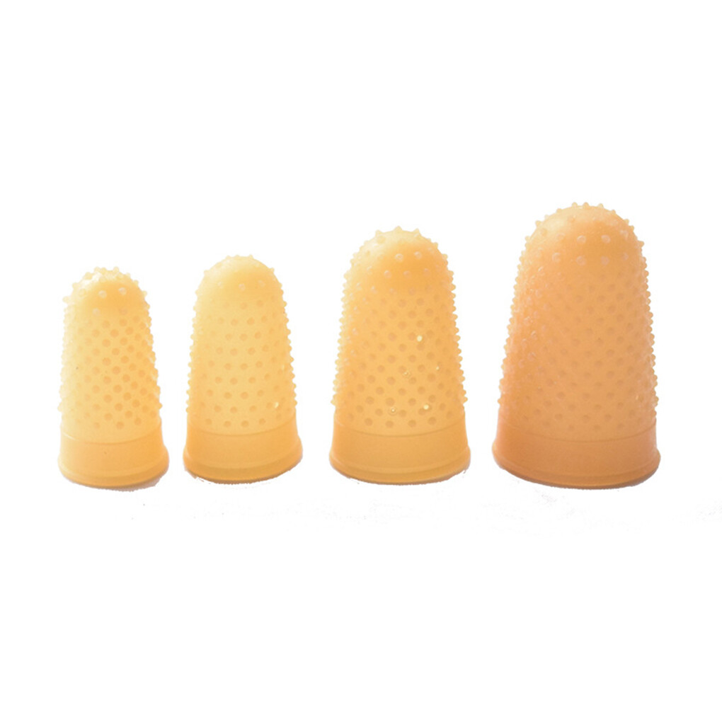 1 Set Rubber Finger Tips Office Pads Protective Barrier Comfort Durability Easy Separation for Money Counting Task