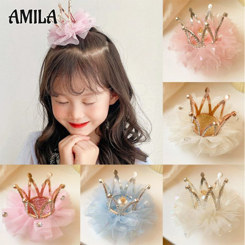 AMILA little crown girl cute hair clip The new Korean version of the