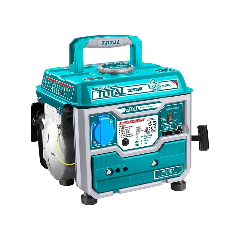 Máy phát điện 2 thì total tp18001 |máy phát điện chạy xăng pha nhớt 800w total phát điện