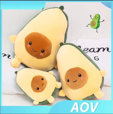 AOV Cute Avocado Plushie Kwaii Plant Plush Toys Stuffed Doll Filled Cushion Pillow Children Christmas Gift Girl Baby Hot Sales (1)