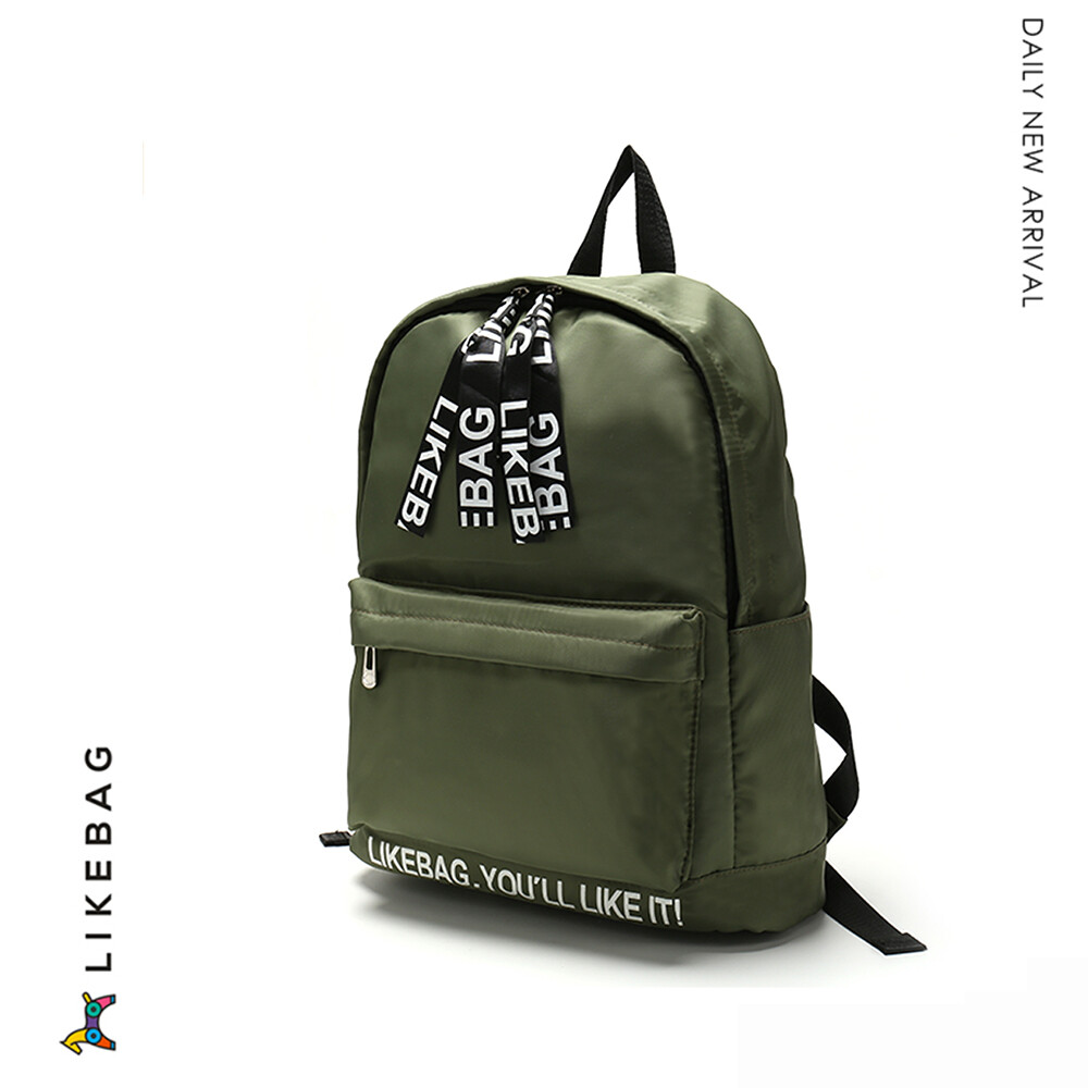 LIKEBAG Túi Đeo Vai Nữ Thời Trang Vải Nữ Ba Lô, Ba Lô Nữ Nhỏ Beg Sekolah, Toàn Cầu Bộ Sưu Tập