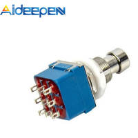 Aideepen Công Tắc Chân 3PDT Bàn Đạp Hiệu Ứng Guitar 9 Chân Công Tắc Chân Kim Loại Bỏ Qua Chân Thực