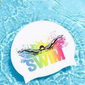 WILD Waterproof Silicone Swimming Cap for Long Hair