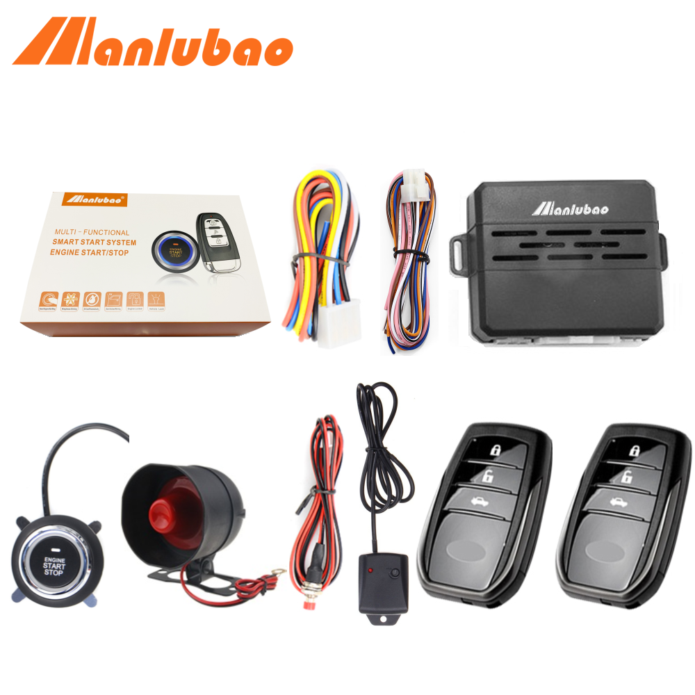 อุปกรณ์ประดับยนต์และชิ้นส่วนยานยนต์ Manlubao D7 【พร้อมแตรโตโยต้า】 12V ระบบกันขโมยรถยนต์ระบบเตือนการสั่นสะเทือนปุ่มกดสตาร์ทสตาร์ทเครื่องยนต์ / หยุดเหมาะสำหรับโตโยต้าฮอนด้าฮุนไดนิสสันซูซูกิมิตซูบิชิ ฯลฯ ราคา 1,399 บาท*ส่งฟรี