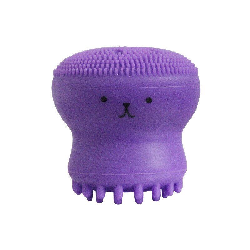 Small Octopus Facial Cleaning Brush Softy Silicone Material Easy to Hold Massages Your Face Reduce Dead Skin Acne Dropshipping