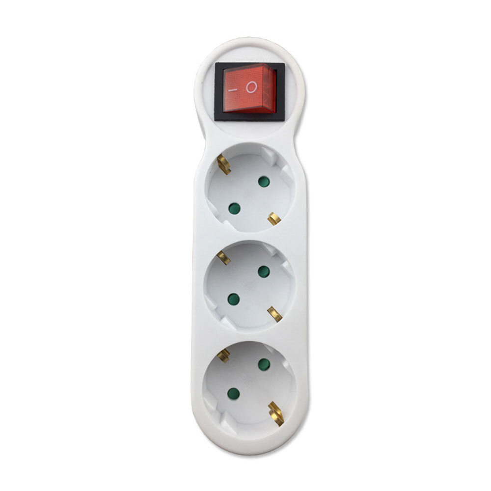 Phích cắm ac 110 ~ 250v 16a phong cách châu âu phích cắm chuyển đổi 1 đến 3 chiều tiêu chuẩn eu ổ cắm bộ chuyển đổi nguồn điện eu ổ cắm chuyển đổi có công tắc