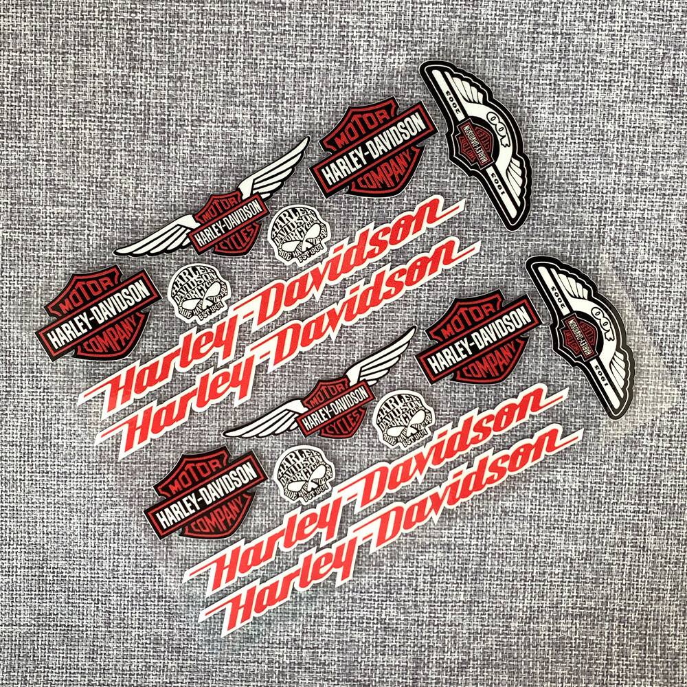 Ttqp 1 Cả Bộ/2 Bộ Phản Quang Xe Máy Bên Dải Mũ Nón Bảo Hiểm Xe Đạp Miếng Dán Kiểu Dáng Xe Harley Cánh Vinyl Decal