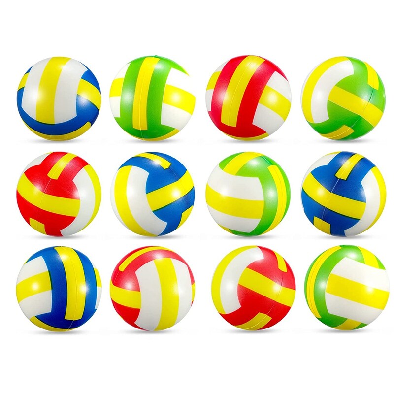 12 Pcs Mini Volleyball Stress Balls Foam Sports Relief Stress Ball Soft