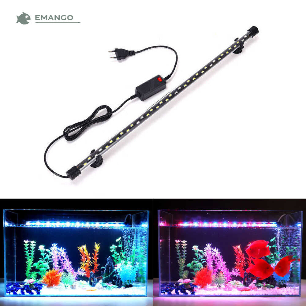 Emango Marine Đèn Bể Cá Đèn Bể Cá Đèn Chìm Dưới Nước T4 Trắng + Xanh Dương/Trắng Tinh Khiết/RGB Chống Nước Cho Nước Ngọt Và Nước Mặn